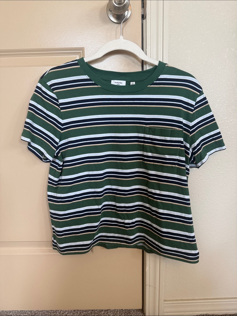 Aritzia Sunday Best Striped Pocket Tee